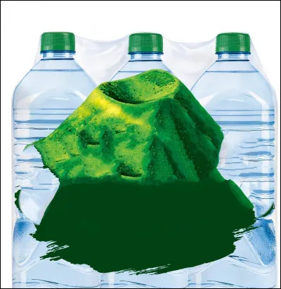 C'est une marque d'eau vendue en bouteille commercialisée depuis 1935. Elle appartient au groupe agroalimentaire français Danone depuis 1992. Quelle est cette marque ?