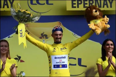 Lors du dernier Tour de France, combien de jours Julian Alaphillipe a-t-il porté le maillot jaune ?