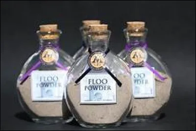 De quelle couleur devient le feu quand on met de la poudre de cheminette dans une cheminée ?