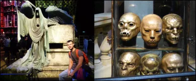 Bouleute à nouveau devant le monument aux morts pour montrer à quel point la statue est IMMENSE, mais que renferme-t-elle ?