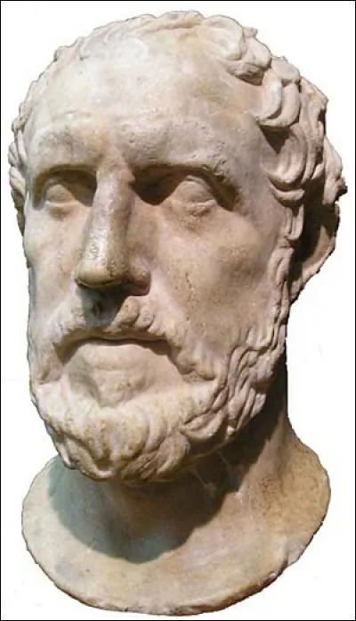Historien grec, il est l'auteur de "la Guerre du Péloponnèse", récit du conflit qui a opposé Sparte et Athènes entre - 431 et - 404 :