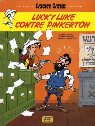 2010 > Lucky Luke est aux prises avec la célèbre agence Pinkerton, fondée en 1850. Qu'est devenue cette entreprise et quel était son slogan ?