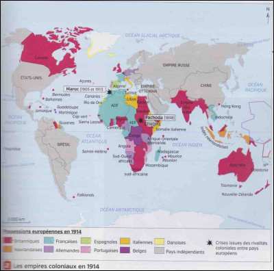Au XIXe siècle, les deux grands empires coloniaux sont :