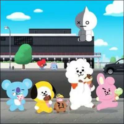 Les BTS ont fait une collaboration avec "LINE FRIENDS" et ont cr&eacute;&eacute; des personnages ; quel est le nom de ces personnages ?