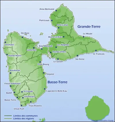 Un petit tour en Guadeloupe (971)... Quelle en est l'unique sous-préfecture ?