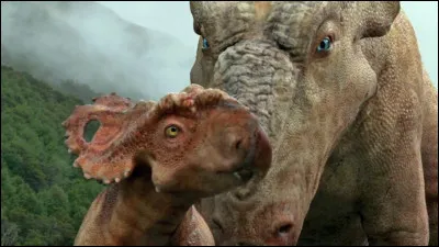 "Sur la terre des dinosaures" est un film documentaire racontant et expliquant la vie d'un troupeau de Pachyrhinosaurus, des dinosaures c&eacute;ratopsiens dot&eacute;s d'une collerette imposante, qui, durant les migrations, sont souvent confront&eacute;s &agrave; des...