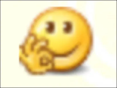Ok, maintenant, comment fait-on le smiley qui dit ok ?