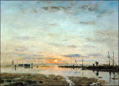 "Le Havre, coucher de soleil à marée basse" est un tableau de quel peintre ?