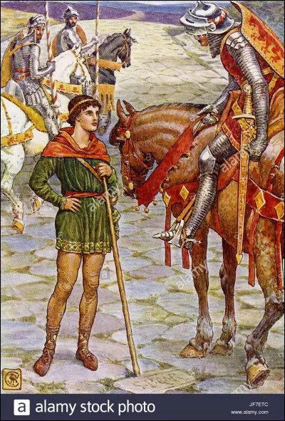 Dans la "Table Ronde" , Perceval est tombé amoureux de la reine Geneviève, la femme d'Arthur.