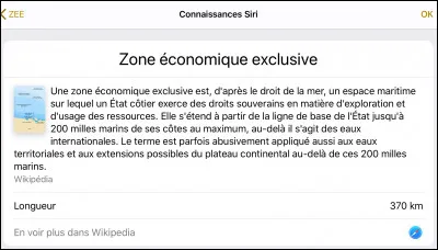 La France a la 2e ZEE mondiale (en haut vous pouvez voir la définition de ZEE).