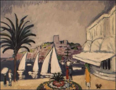 Qui a peint "Les Voiliers dans le port de Cannes" ?
