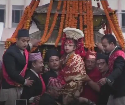 Les Kumaris sont des enfants-déesses au Népal :