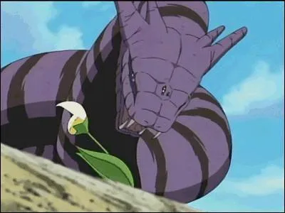 Il est le roi des serpents, quand Orochimaru l'invoque, il lui demande des sacrifices humains :