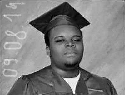 I DON'T HAVE A GUN STOP SHOOTING (je n'ai pas de pistolet, arrêtez de tirer) - Michael Brown marchait avec un de ses amis quand un policier lui a tiré dessus dans la rue ; que va-t-il arriver à ce policier par la suite ?