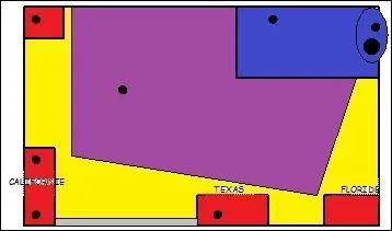 L'espace bleu correspond :