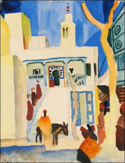 Et voici la "Vue d'une mosquée" par l'artiste :