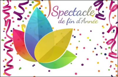 Lors du spectacle de fin d'année...