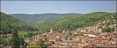 Petite ville de 2 000 habitants du département de l'Hérault, située dans la vallée du Jaur, entre les monts de l'Espinouse et de la Montagne noire :
