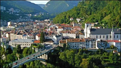 Ville de 9 000 habitants du département du Jura, située dans la vallée encaissée de la Bienne :