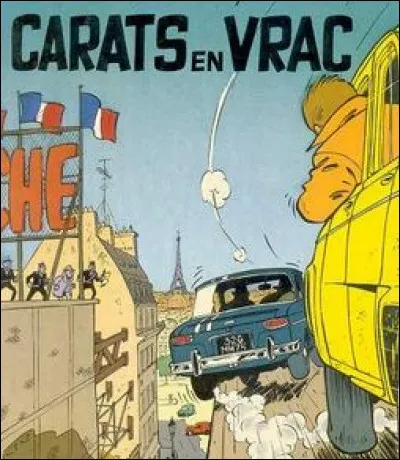 Dans ''Carats en vrac'', Gil Jourdan poursuit une voiture bleu. De quel modèle s'agit-il ?