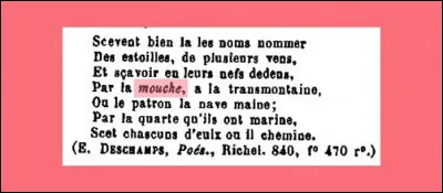 Laissons tomber la cuisse et attardons-nous sur la mouche. Quel est le sens ce mot dans l'extrait du dictionnaire ci-dessus ?
