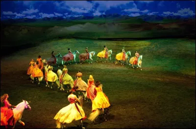 Pas moins de _____ costumes sont utilisés durant le spectacle, certains d'entre eux étant en plusieurs exemplaires.