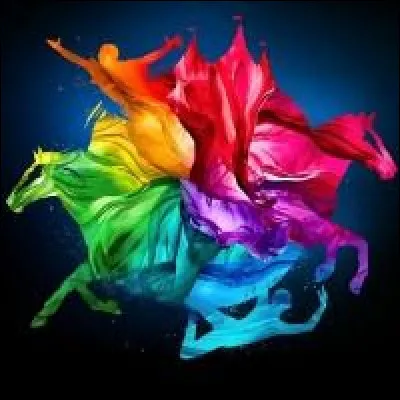 Les chevaux passent entre...