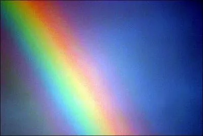Quelle couleur n'apparait pas dans l'arc en ciel ?