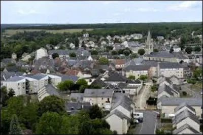 Petite ville de 6 500 habitants du département du Cher, située dans la Champagne berrichonne et traversée par le Cher :