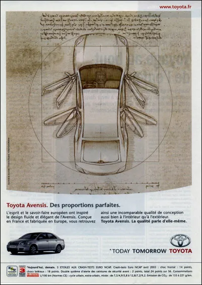 De quelle uvre s'inspire cette pub ?