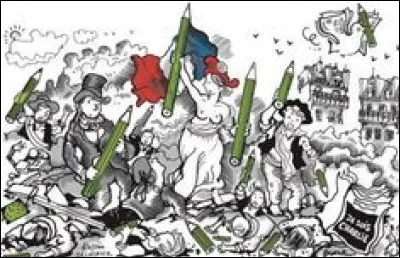 De quelle uvre s'inspire cette caricature ?