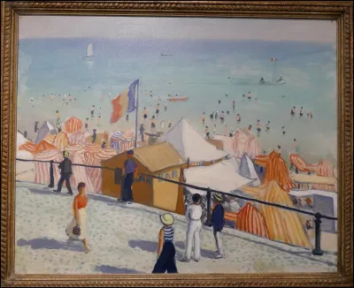 Qui a représenté "L'Été, la plage, les Sables d'ollonne" ?