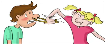 Que signifie l'expression en rapport avec le nez illustrée de manière imagée sur le dessin ci-dessus ?