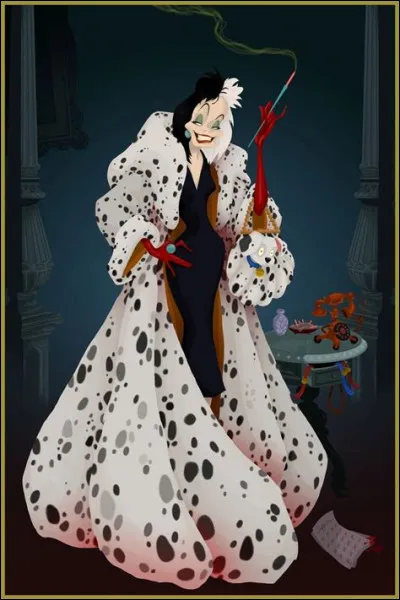 Dans "Les 101 Dalmatiens", quelle est la forme du téléphone de Cruella ?