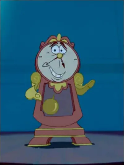 Comment s'appelle l'horloge dans "La Belle et la Bête" ?