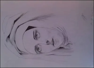 Par quoi complète-t-on la partie osseuse du globe oculaire dans un dessin ?