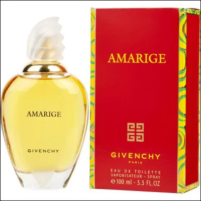 Senteur fruitée de pêche et prune assortie des notes florales de la fleur d'oranger et du jasmin, à qui Givenchy offre-t-il "Amarige" dans son élégant flacon ?