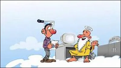 "Passe-moi l'ciel" - Quelle religion cette série de bandes dessinées parodie-t-elle ?