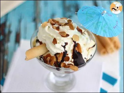 Quels parfums de glace (ou quel parfum) entrent dans la composition de "La dame blanche" ?