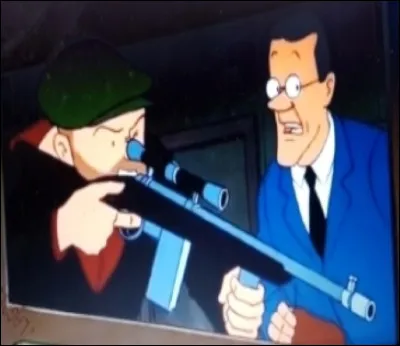 Que dit le tireur avant de tenter de tuer Tintin ?