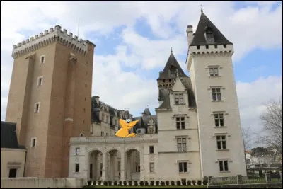 Notre Caméléon attend patiemment l'arrivée de ses cyclistes préférés. Dans quelle ville se trouve ce château ?