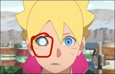 Quelle est la pupille de Boruto ?