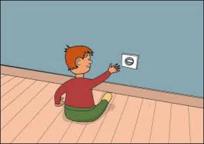 Tu vois un petit garçon à côté d'une prise électrique. Que dois-tu faire ?