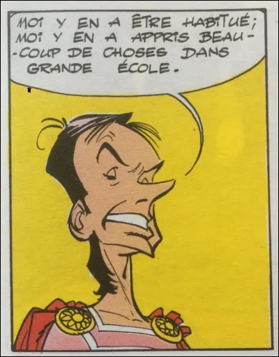 Dans "Astérix et Compagnie" lequel de nos présidents de la République a inspiré le dessinateur pour son personnage nommé "Saugrenus" (conseiller de César) ?
