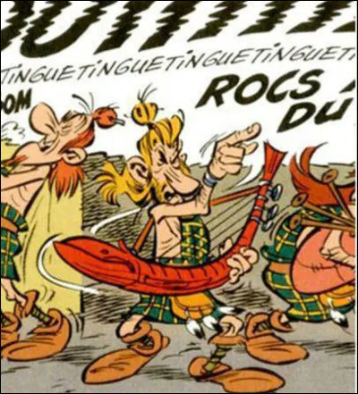 Et enfin, à vous de trouver leur source d'inspiration ! Dans "Astérix chez les Pictes", on rencontre un barde nommé Mac Keul qui chante "♫ Qu'est-ce qu'il a Mac Keul ?♫♫".
