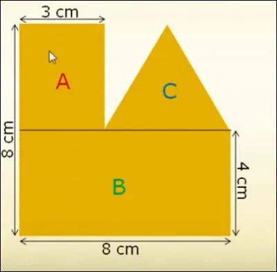 Quelle est l'aire de la figure ?