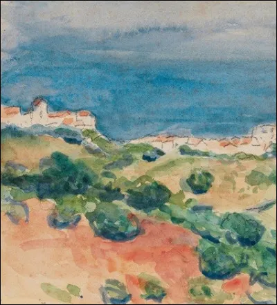 Qui a peint "Terre rouge, Montplaisant" ?