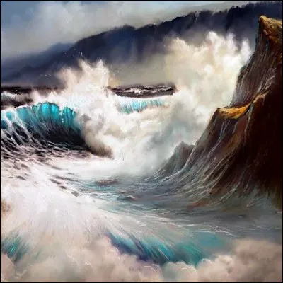 Comment appelle-t-on un retour violent des vagues sur elles-mêmes lorsqu'elles frappent un obstacle ?