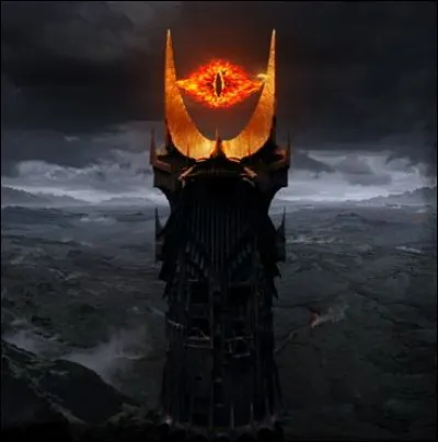 On voit l'il de Sauron :