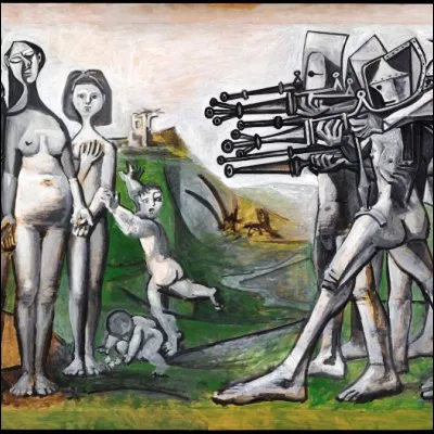 Quel peintre espagnol est l'auteur de la toile "Massacre en Cor&eacute;e" ?